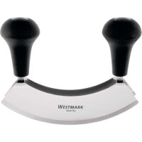 Westmark Wiegemesser Due mit Doppelklinge Edelstahl 17,5 cm