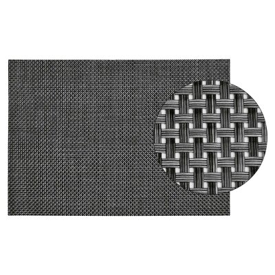 Platzset Tischset Kunststoff schwarz/anthrazit 45x33 cm