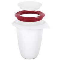 Westmark Quirl-/Rührtopf mit Deckel Kunststoff 1 ltr. rot