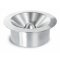 RELAX Ascher MARY Edelstahl matt silber,H 5 cm Ø 13 cm