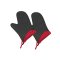 Spring Grips Handschuh kurz schwarz/rot 1 Paar