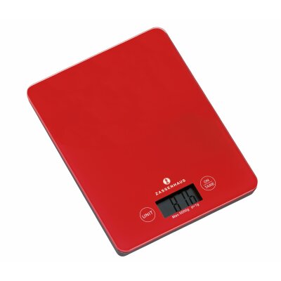 Zassenhaus Digitalwaage Küchenwaage Balance rot
