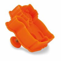 Städter Präge-Ausstecher mit Auswerfer Katze 6 cm orange