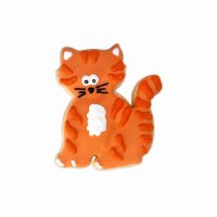 Städter Präge-Ausstecher mit Auswerfer Katze 6 cm orange