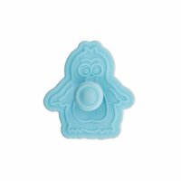Städter Präge-Ausstecher mit Auswerfer Pinguin 6 cm hellblau