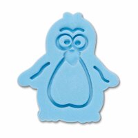 Städter Präge-Ausstecher mit Auswerfer Pinguin 6 cm hellblau