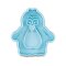 Städter Präge-Ausstecher mit Auswerfer Pinguin 6 cm hellblau