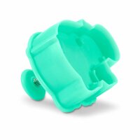 Städter Präge-Ausstecher mit Auswerfer Nilpferd 6 cm türkis