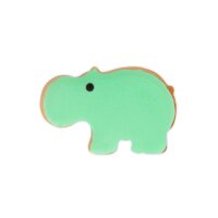 Städter Präge-Ausstecher mit Auswerfer Nilpferd 6 cm türkis