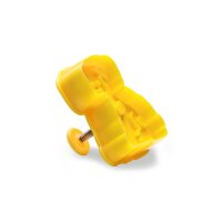 Städter Präge-Ausstecher mit Auswerfer Hund 6 cm gelb