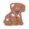 Städter Präge-Ausstecher mit Auswerfer Hund 6 cm gelb