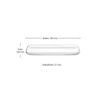 Leonardo Ciao Stollen- und Kuchenplatte 33x16,5 cm