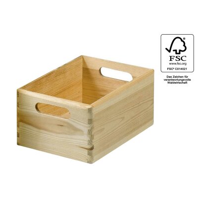 Kesper Stapelkiste FSC® Kiefernholz 30x20x14 cm