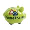 KCG Sparschwein Führerschein Keramik mit Stopfen 12x10 cm grün
