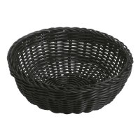 Saleen Brotkorb rund Ø23x9 cm schwarz