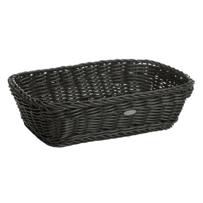 Saleen Obstkorb rechteckig 31x21x9 cm schwarz
