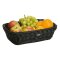 Saleen Obstkorb rechteckig 31x21x9 cm schwarz