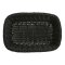 Saleen Obstkorb rechteckig 31x21x9 cm schwarz