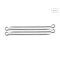 Weis Schaschlikspiesse Grillspieße breit 24 cm 4er-Set Edelstahl