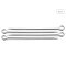 Weis Schaschlikspiesse Grillspieße breit 36 cm 4er- Set Edelstahl