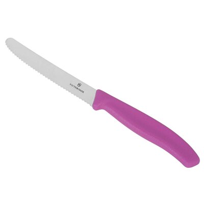 Victorinox Tomatenmesser Swiss Classic Wellenschliff pink 11 cm