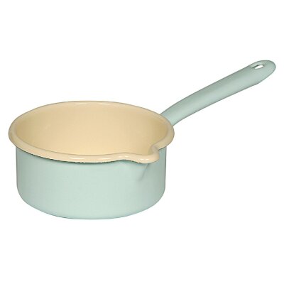 Riess Stieltopf mit Ausguss 0,75 ltr. Ø 14 cm türkis/bunt