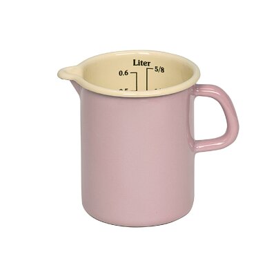 Riess Messbecher emailliert 0,5 ltr. rosa/bunt