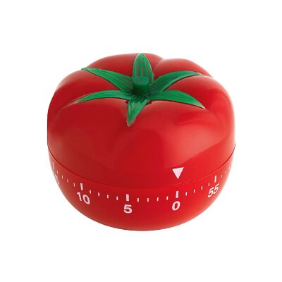 TFA Küchentimer Tomate mechanisch rot 6,4 cm Kunststoff