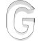 Birkmann Ausstechform Buchstabe G, Edelstahl, 6 cm