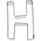 Birkmann Ausstechform Buchstabe H, Edelstahl, 6 cm