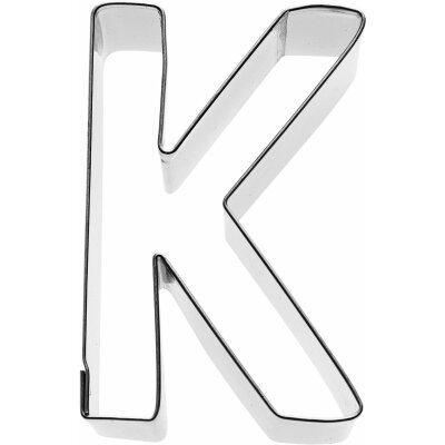 Birkmann Ausstechform Buchstabe K, Edelstahl, 6 cm