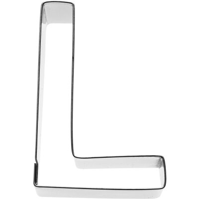 Birkmann Ausstechform Buchstabe L, Edelstahl, 6 cm