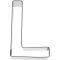 Birkmann Ausstechform Buchstabe L, Edelstahl, 6 cm
