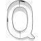 Birkmann Ausstechform Buchstabe Q, Edelstahl, 6 cm