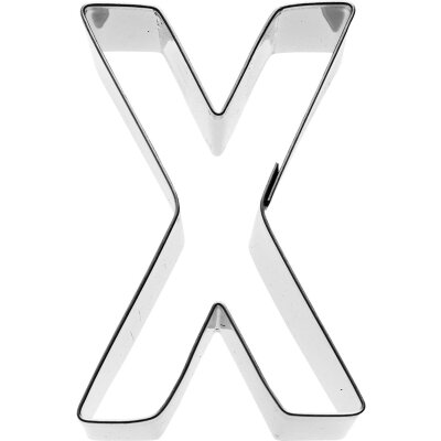 Birkmann Ausstechform Buchstabe X, Edelstahl, 6 cm