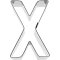 Birkmann Ausstechform Buchstabe X, Edelstahl, 6 cm