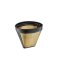Cilio Kaffeedauerfilter Edelstahl vergoldet Größe 4 oder 1x4