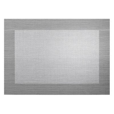 ASA Selection Tischset Weboptik 46x33 cm PVC silver black