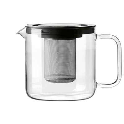 Bohemia Cristal Teekanne mit Metallsieb u. Deckel 1,3 ltr.
