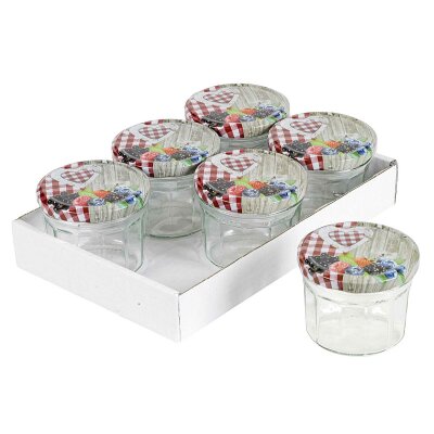 Einmachglas-Set Twist-off-Glas Konfitüreglas 240 ml...