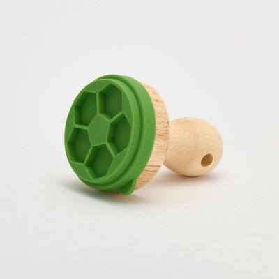 Timbro Per Biscotti Teekanne In Silicone E Legno – Manico In Legno, Testa Intercambiabile 5 Cm