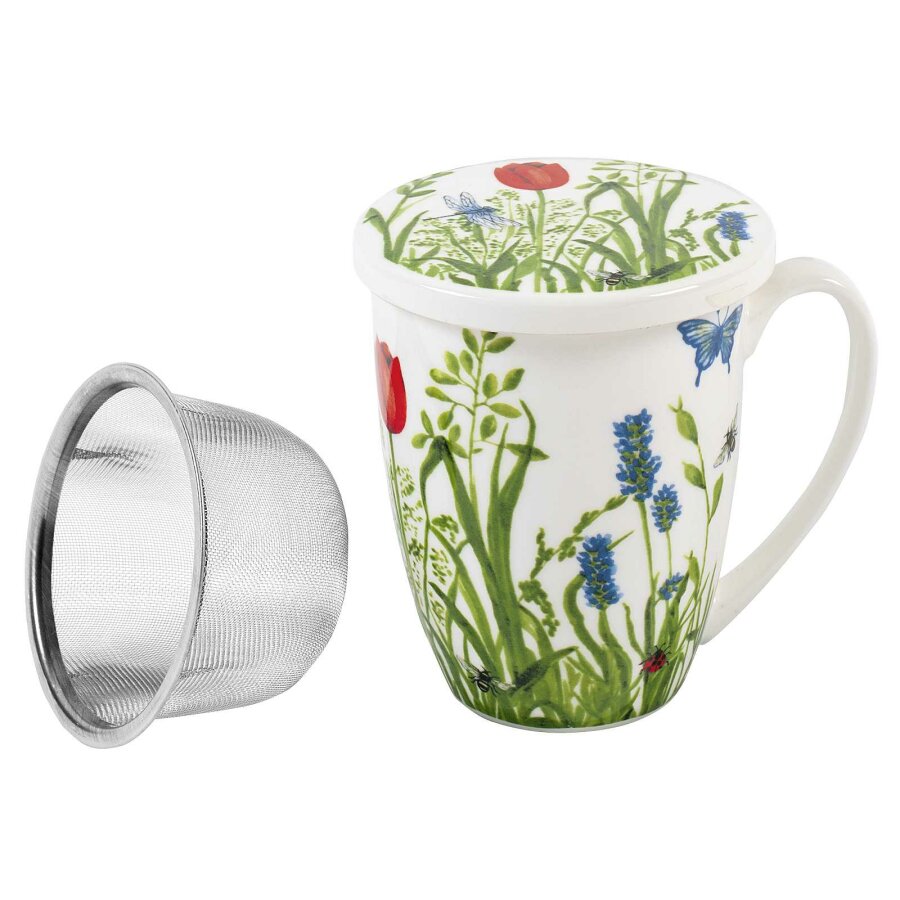 Teebecher Mit Sieb Und Deckel