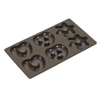 Lurch Flexiform Lebkuchen Brezel, Herz, Stern 17x30 cm