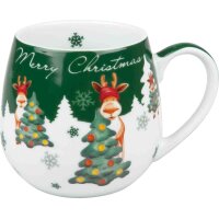 Könitz Henkelbecher Weihnachtselch 400 ml Porzellan