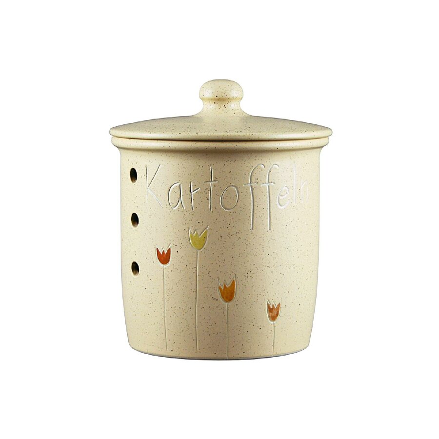 Kartoffeltopf Spring mit Schrift und 3 ltr. 19x24 cm Kartoffeltopf Spring mit Schrift und 3 ltr. 19x24 cm