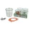 Weck Rundrandglas Sturz 500 ml mit Deckel Ring Klammern 4er Set