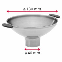 Westmark Marmeladentrichter Einmachtrichter Edelstahl 15 cm
