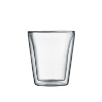 Bodum Canteen 2 Stück Glas doppelwandig 0.2 ltr. transparent
