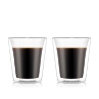 Bodum Canteen 2 Stück Glas doppelwandig 0.2 ltr. transparent