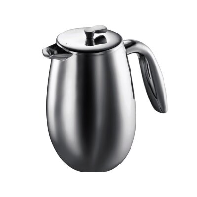 Bodum Columbia doppelwandiger Kaffeebereiter 8 Tassen 1 ltr. verchr.